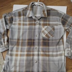 Maurices Gray and Brown Plaid Skirt